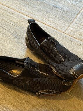 Merrell Barrado Women's 7.5
Leather Mesh Zippered Trail
Sneakers Shoes Black